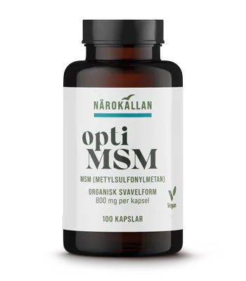 Närokällan OptiMSM 100 kapslar, bäst före nov 2025
