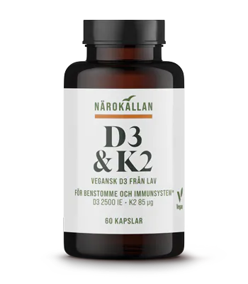 Närokällan D3 & K2 60 kapslar