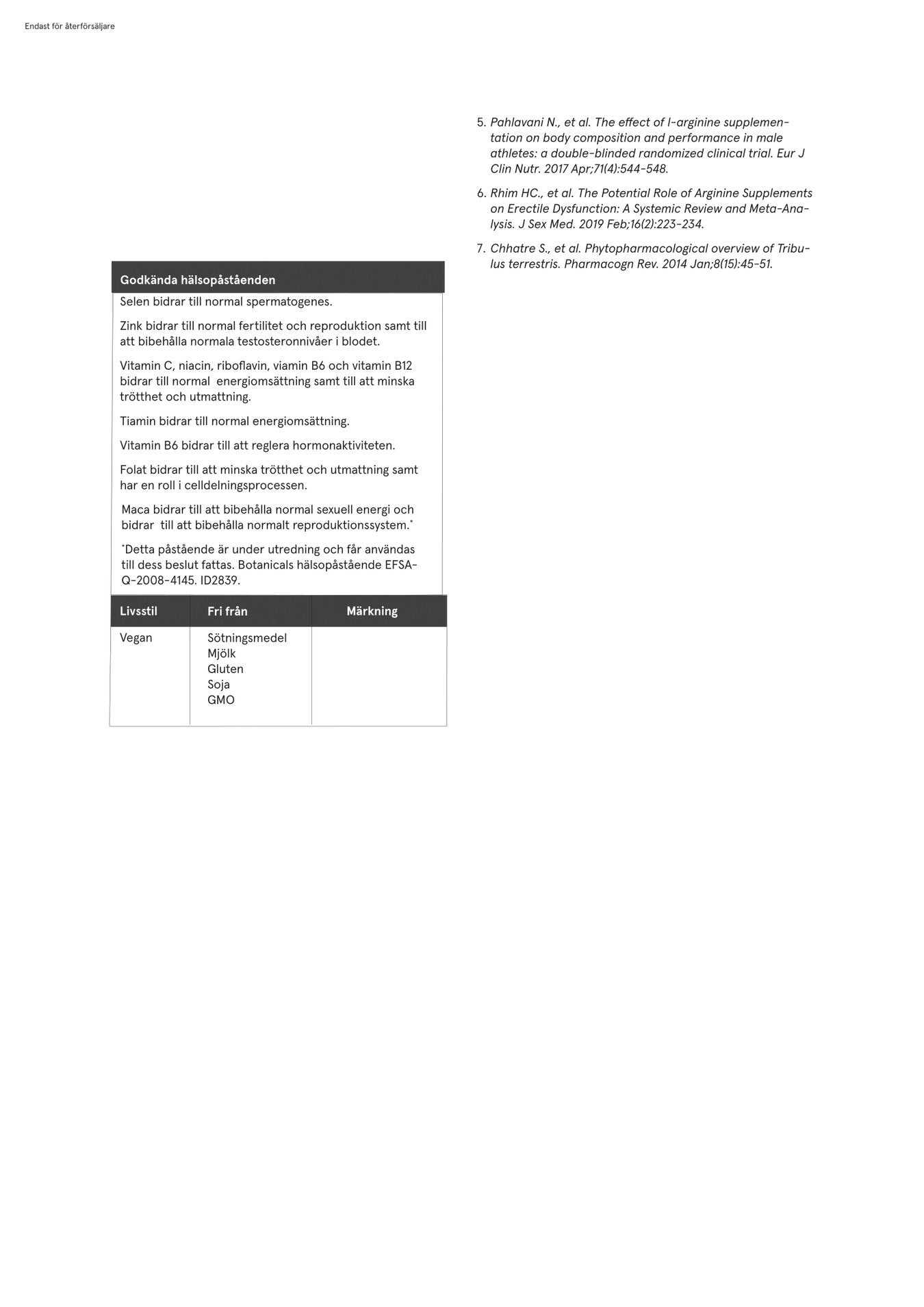 Homme Viril+, 90 kapslar