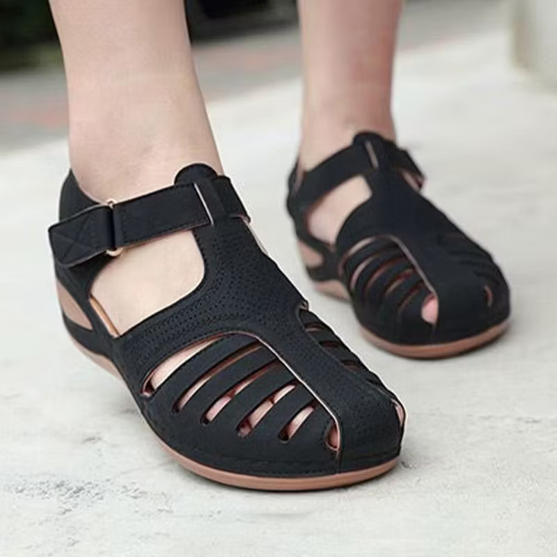 Ortopediska Damsandaler – Bekväma & Stötdämpande med Bred Passform