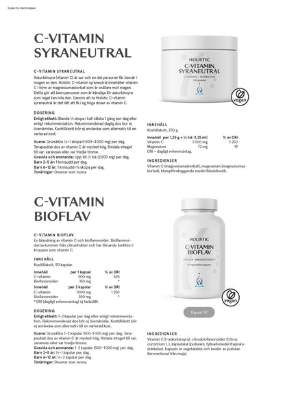 C-vitamin bioflav, 90 kapslar