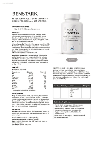 Benstark, 60 kapslar