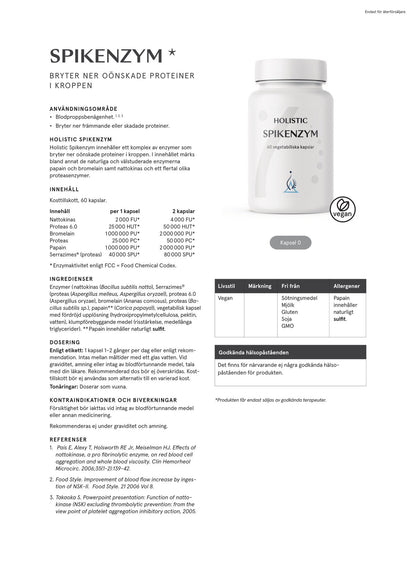 Spikenzym®, 60 kapslar