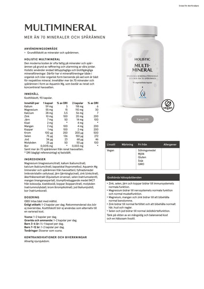 Multimineral, 90 kapslar