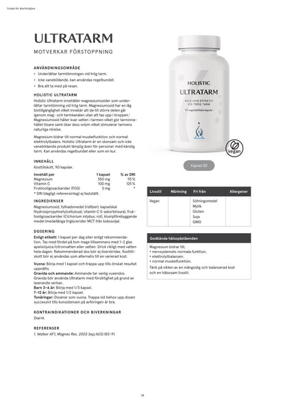 Ultratarm, 90 kapslar