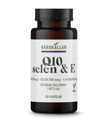 Närokällan Q10 200 mg + Selen & E 60 kapslar
