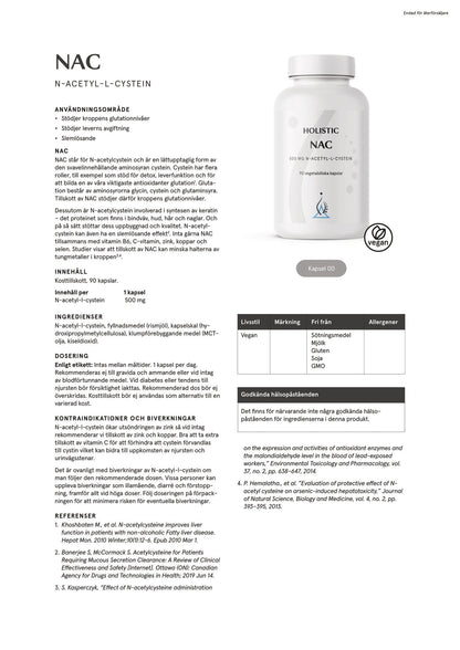 NAC, 90 kapslar
