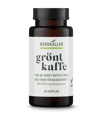 Närokällan Grönt Kaffe & Krom 60 kapslar, bäst före jan 2026