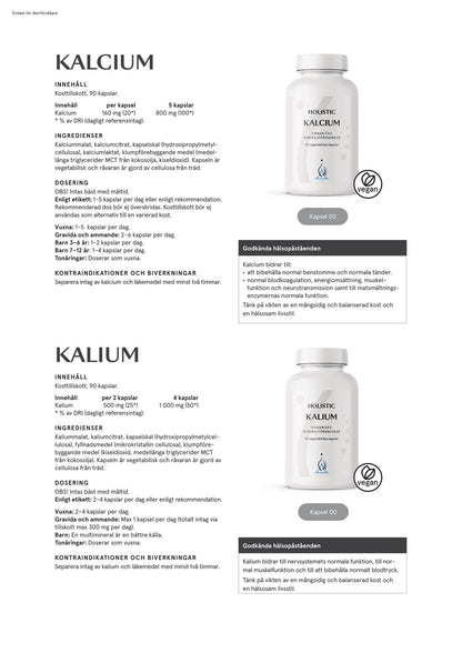 Kalcium 160 mg, 90 kapslar