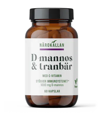 Närokällan D-Mannos + Tranbär 60 kapslar