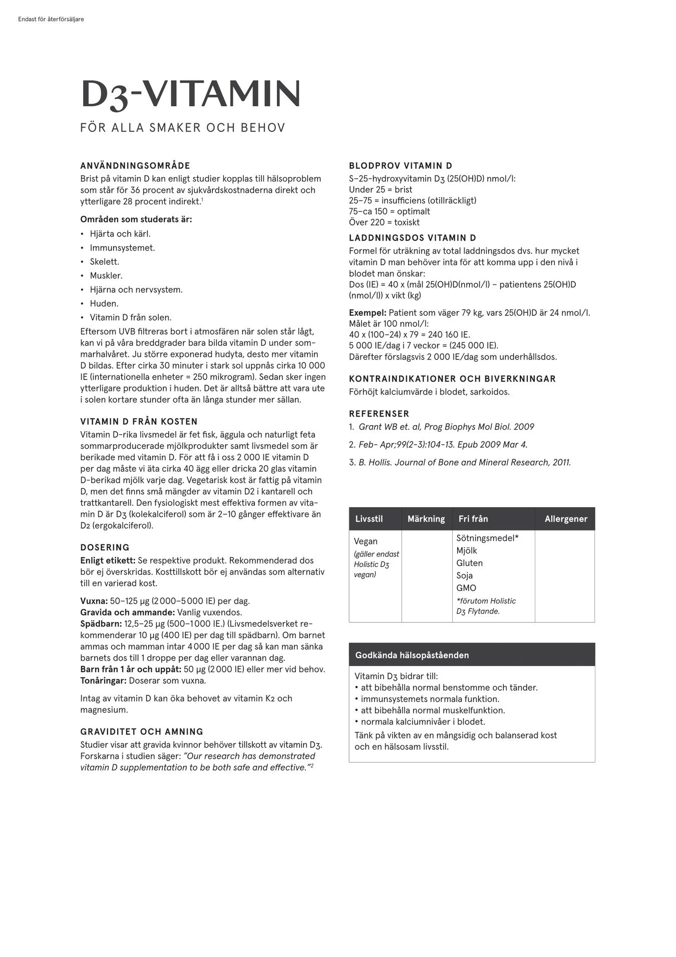 D3-vitamin flytande, 500 ml