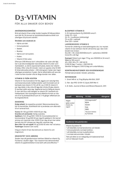 D3-vitamin flytande, 500 ml