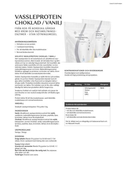 Vassleprotein vanilj, 5 kg