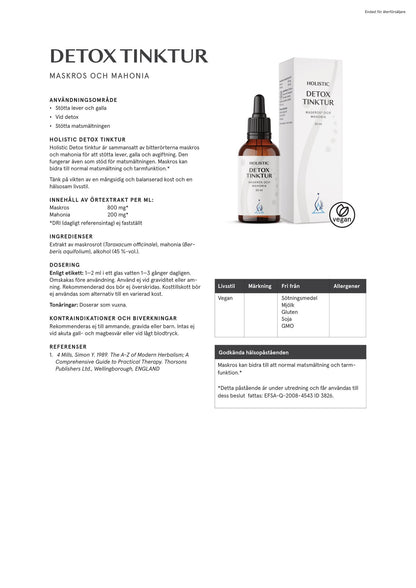Detox tinktur, 50 ml