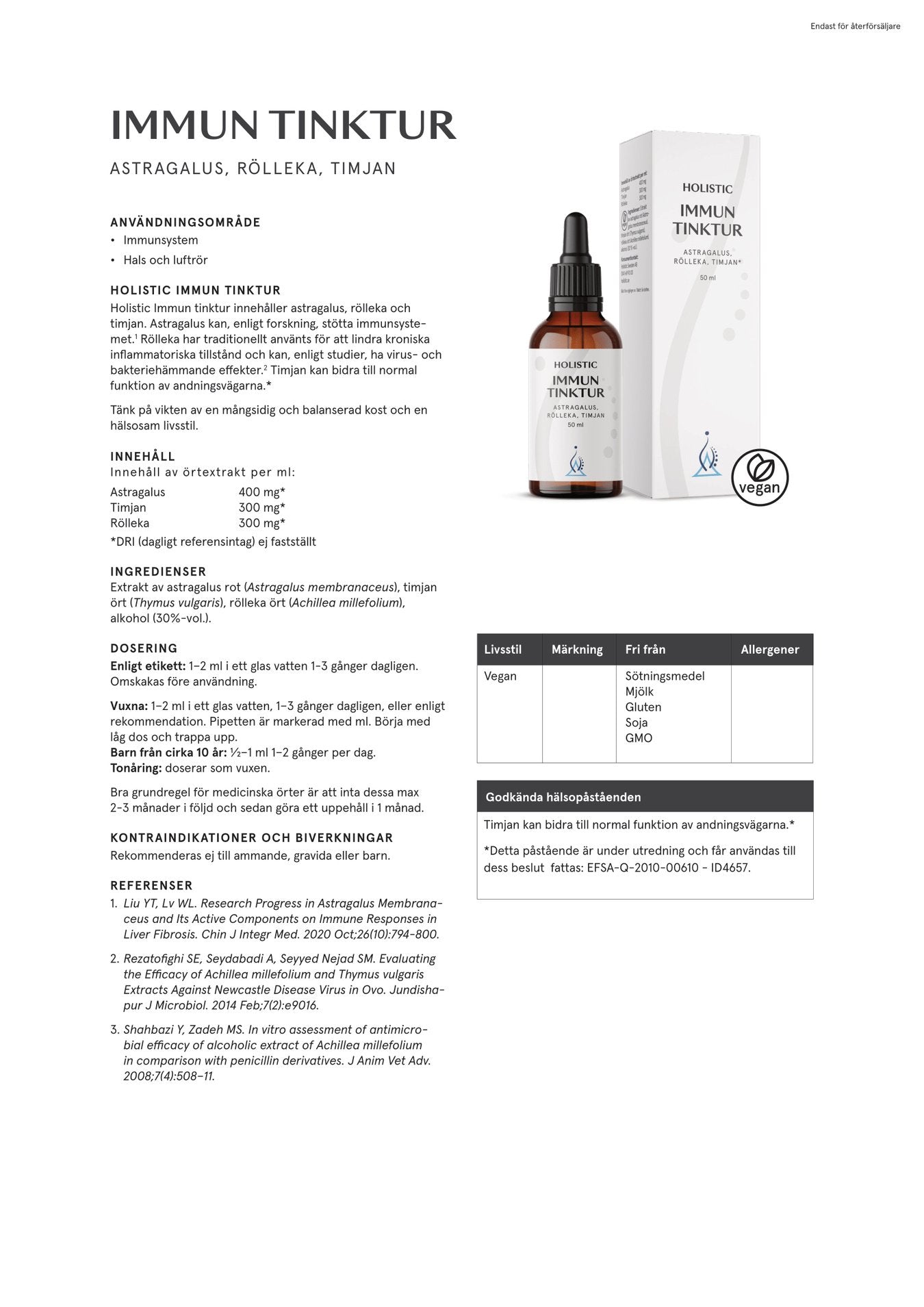 Immun tinktur, 50 ml