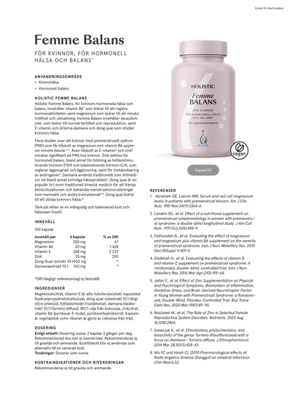 Femme Balans, 100 kapslar