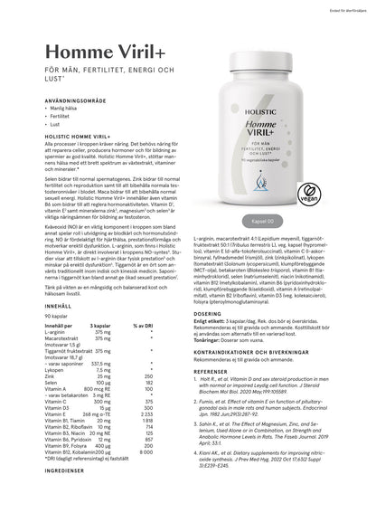 Homme Viril+, 90 kapslar