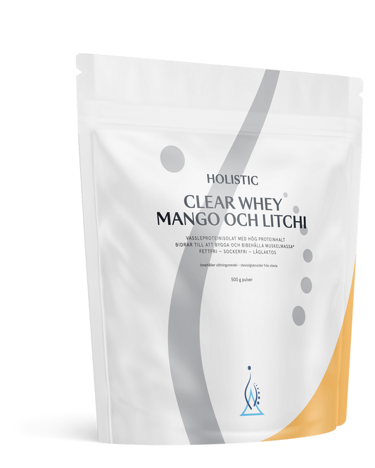 Clear Whey vassleproteinisolat mango och litchi, 500g
