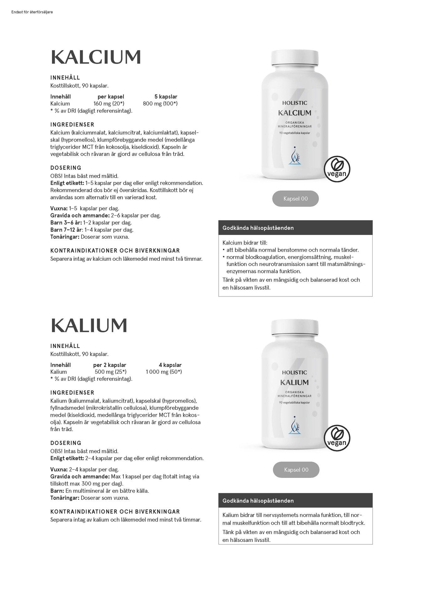 Magnesiumbisglycinat 100 mg, 90 kapslar