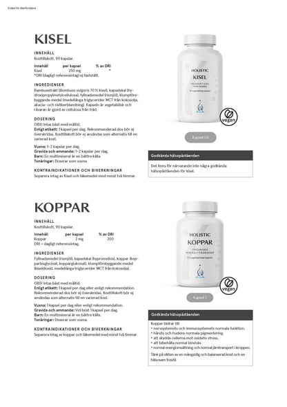 Magnesiumbisglycinat 100 mg, 90 kapslar