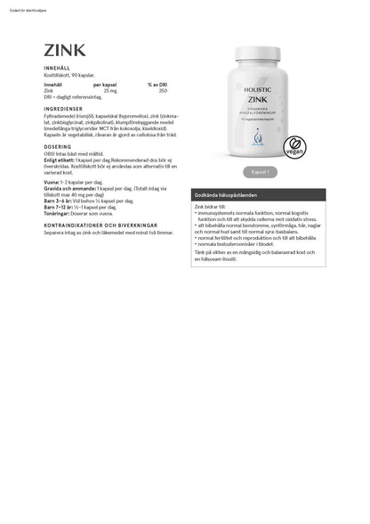 Magnesiumbisglycinat 100 mg, 90 kapslar