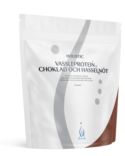 Vassleprotein choklad och hasselnöt, 750 g