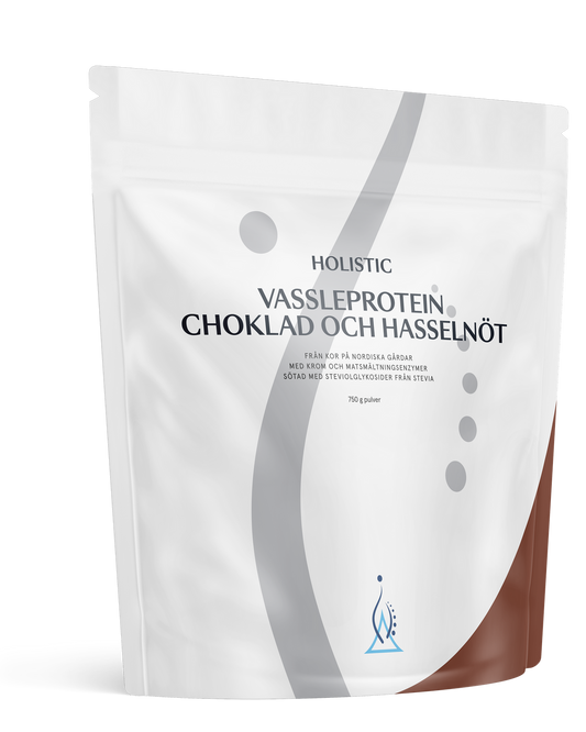 Vassleprotein choklad och hasselnöt, 750 g