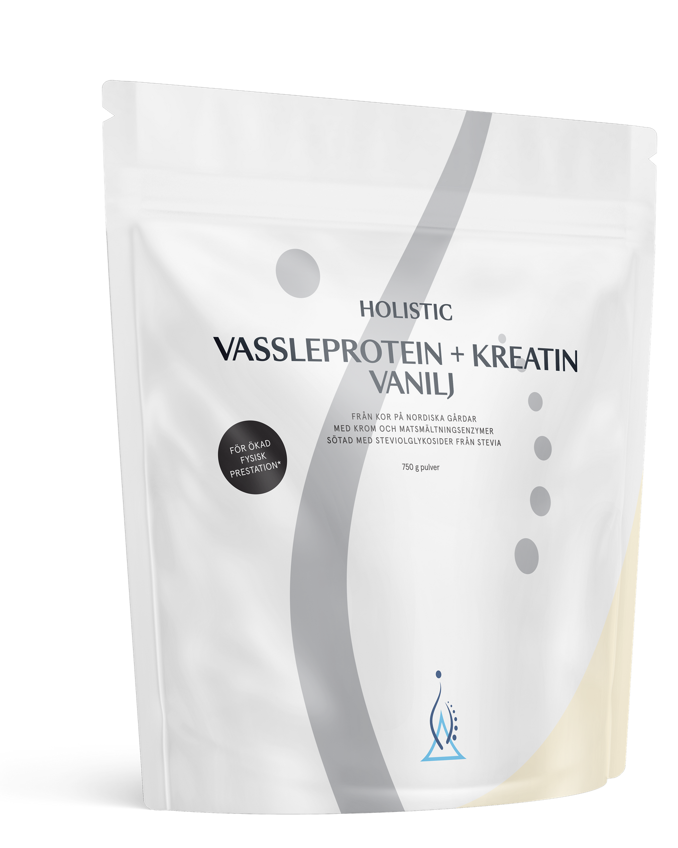 Vassleprotein + kreatin vanilj, 750 g