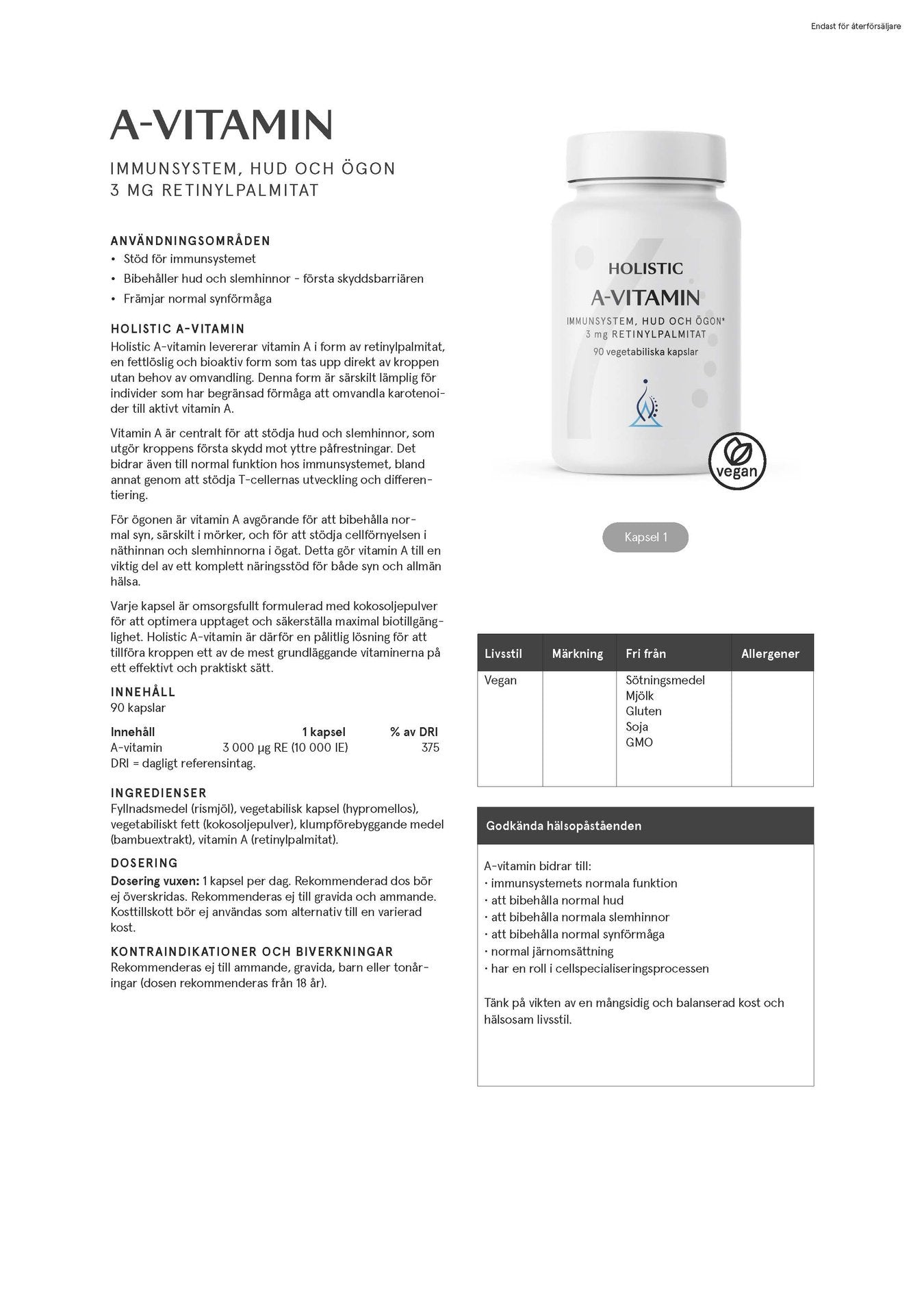 Adrenacortex 150 mg, 60 kapslar