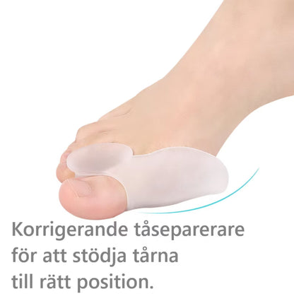 Hallux valgus korrigerande tåskiljare (2st)