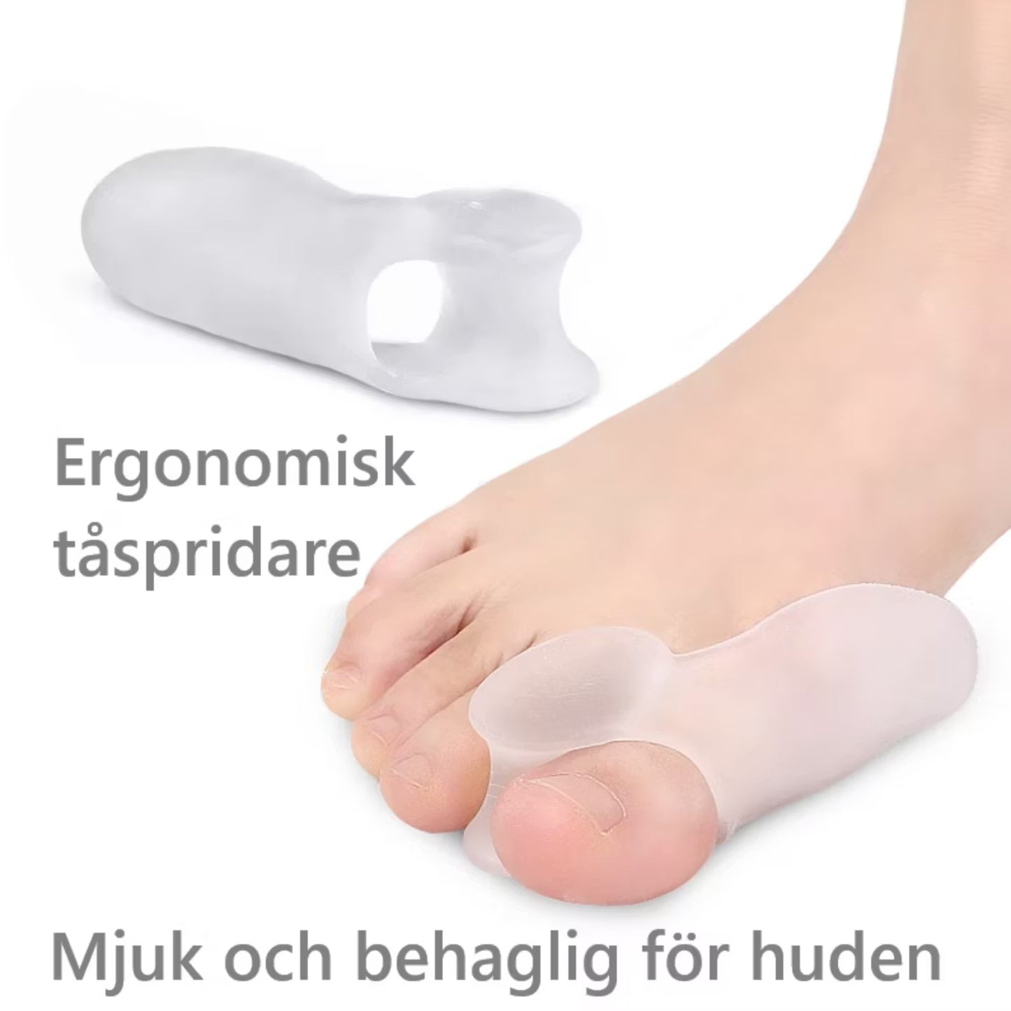 Hallux valgus korrigerande tåskiljare (2st)