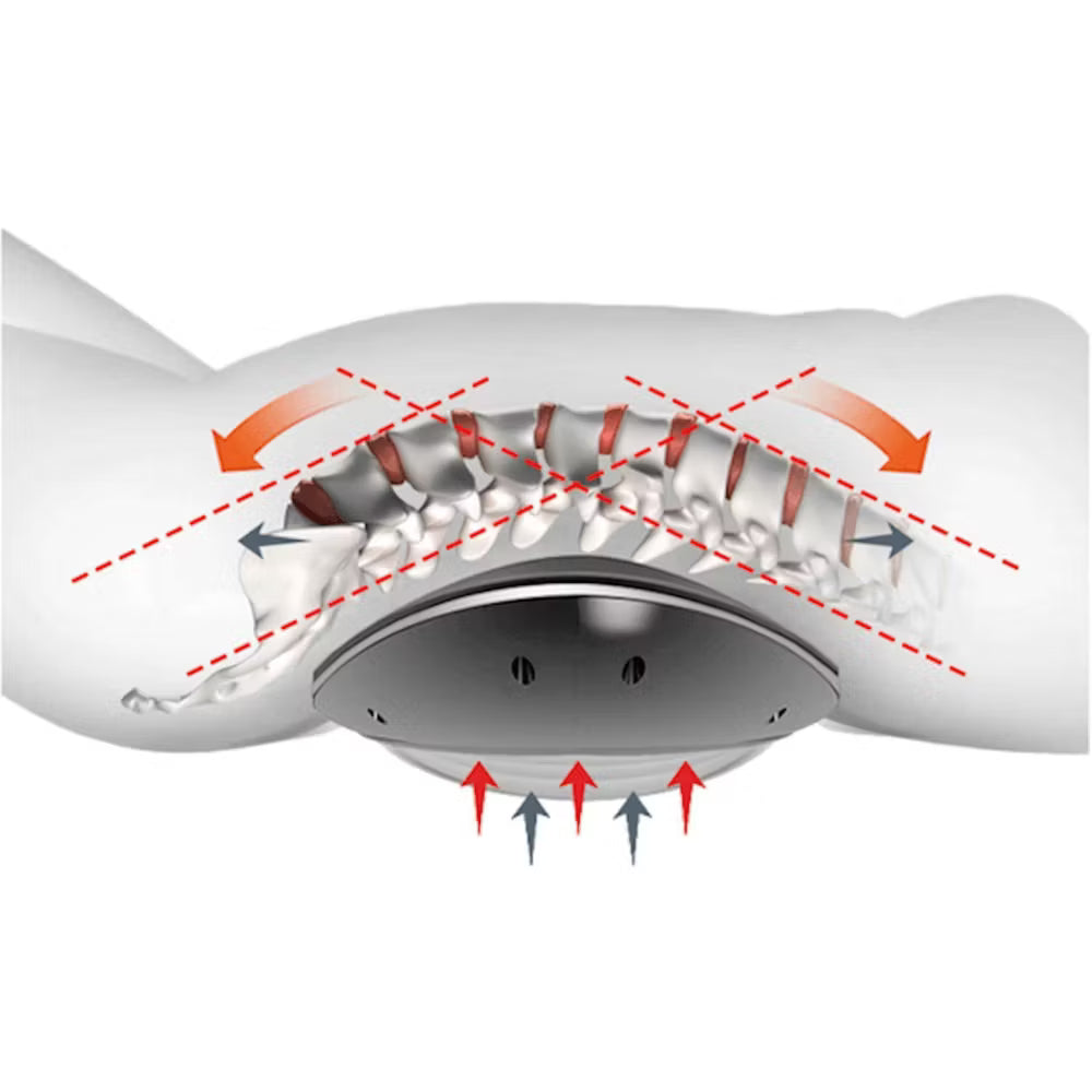 Vibrationsmassage för ländryggen
