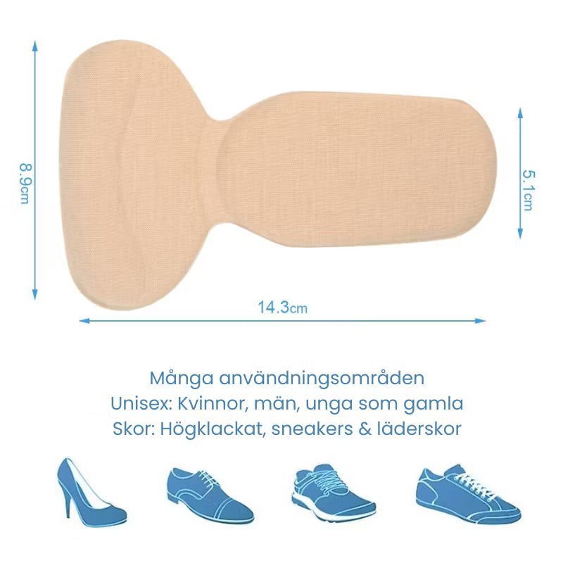 Skoskavsinlägg för hälen (2st)