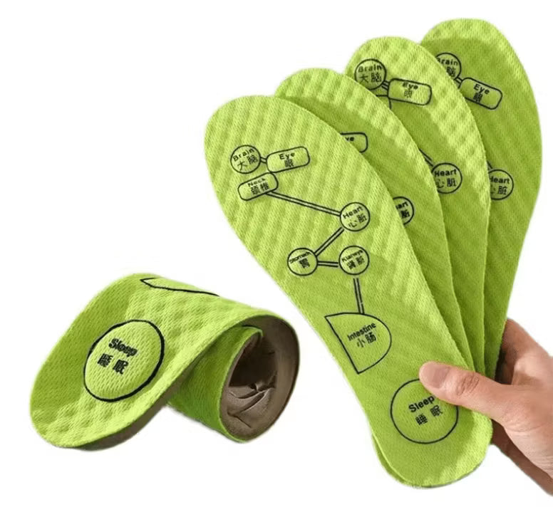 Iläggssulor med akupressur