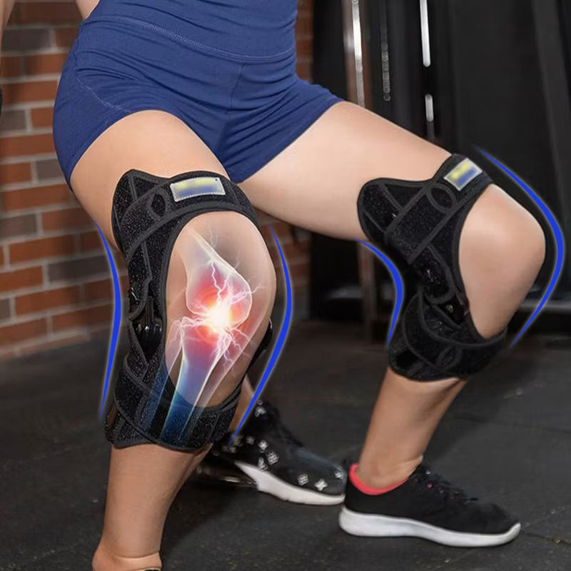 Knäskydd med patellastöd - Förstärker knästöd och lindrar smärta vid sport och rehabilitering