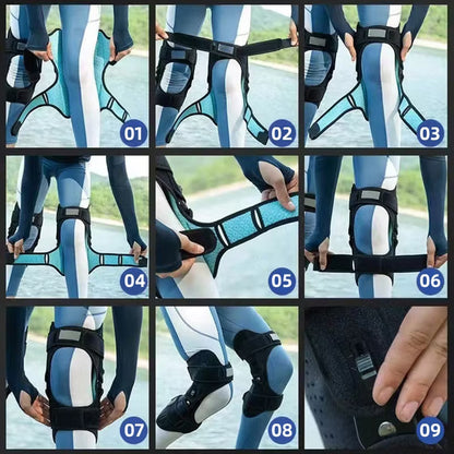 Knäskydd med patellastöd - Förstärker knästöd och lindrar smärta vid sport och rehabilitering