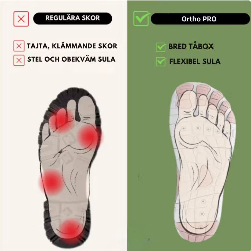 Ortho PRO | Ergonomisk smärtlindrande sko