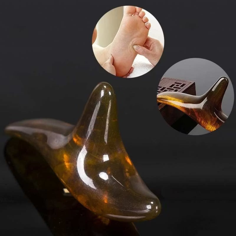 Shiatsu Gua Sha Massage Sten - Lindrar fotvärk och stimulerar blodcirkulationen