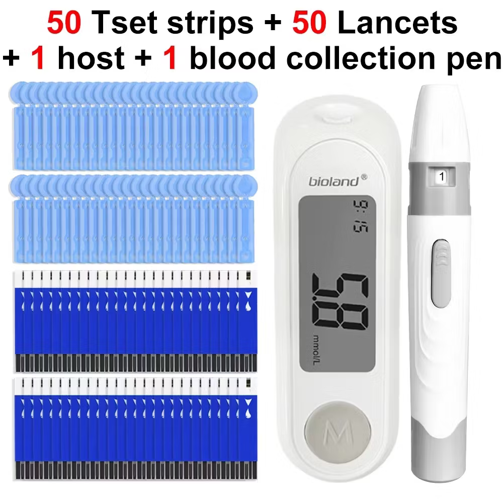 Blodsockermätare Kit – Diabetes Testset med 50 Teststickor & Snabbt Resultat