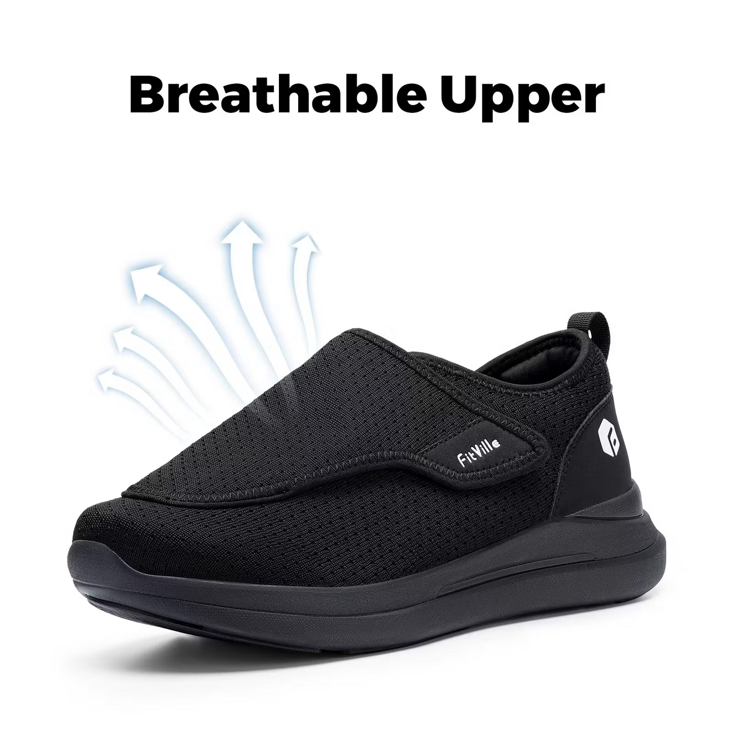 Extra Breda Ortopediska Herrskor – För Diabetes, Svullna Fötter & Smärtlindring