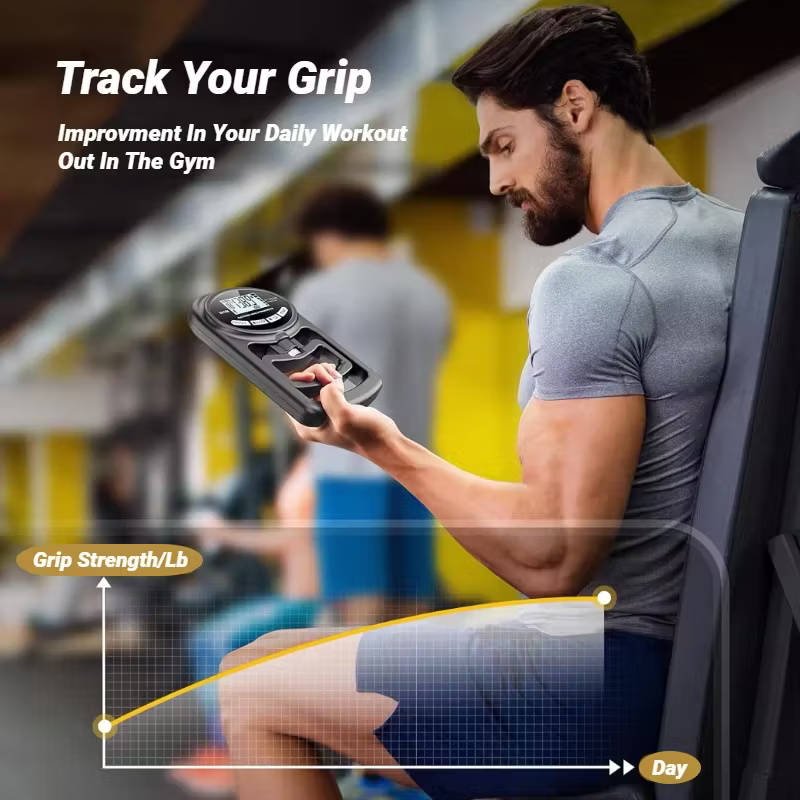 Rehab Greppstyrkemätare – USB & LCD Skärm för Handträning