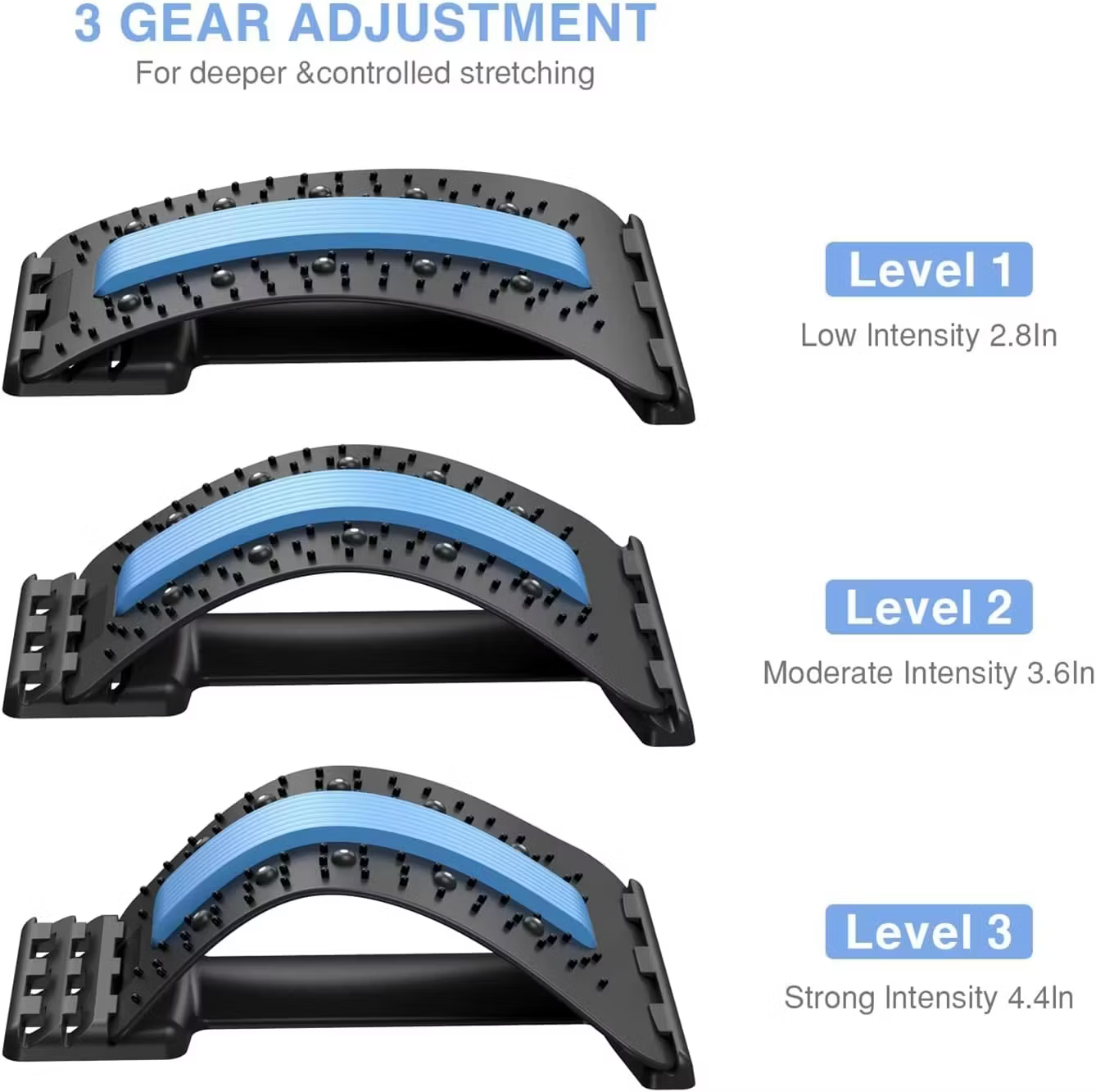 Ryggsträckare mot Ryggsmärta – Justerbart Stöd för Övre & Nedre Rygg