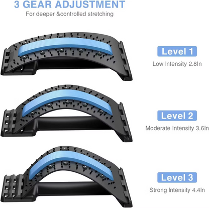 Ryggsträckare mot Ryggsmärta – Justerbart Stöd för Övre & Nedre Rygg