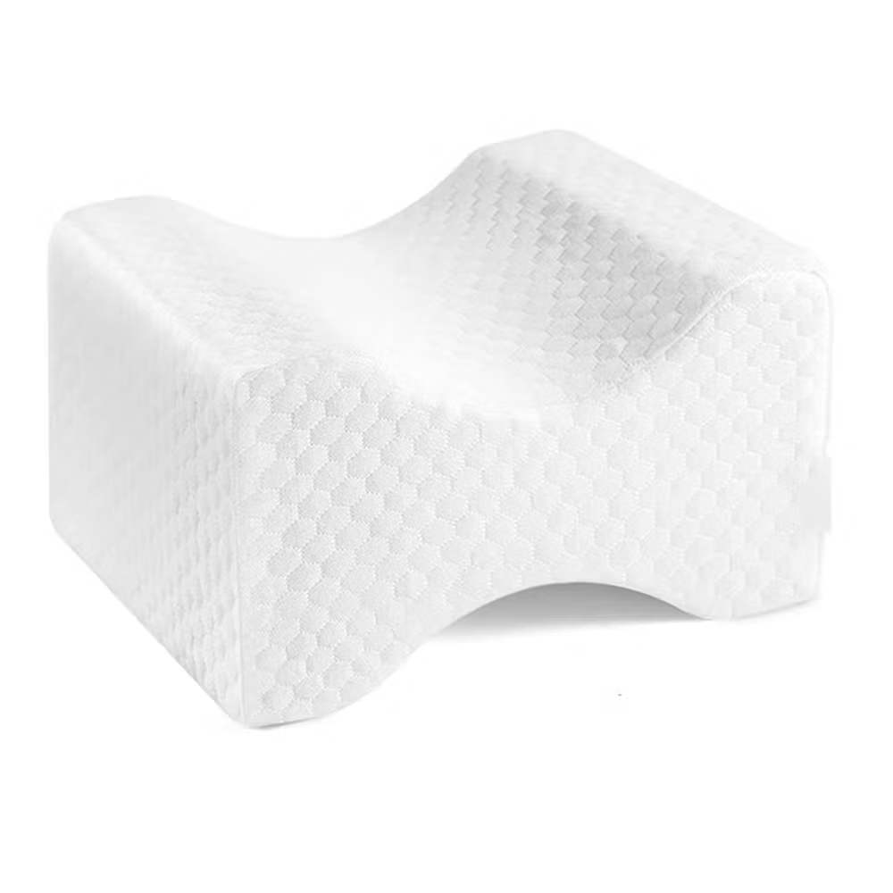 Ortopedisk Knäkudde i Memory Foam – För Rygg, Höft & Ben | Perfekt för Sidliggande & Gravida